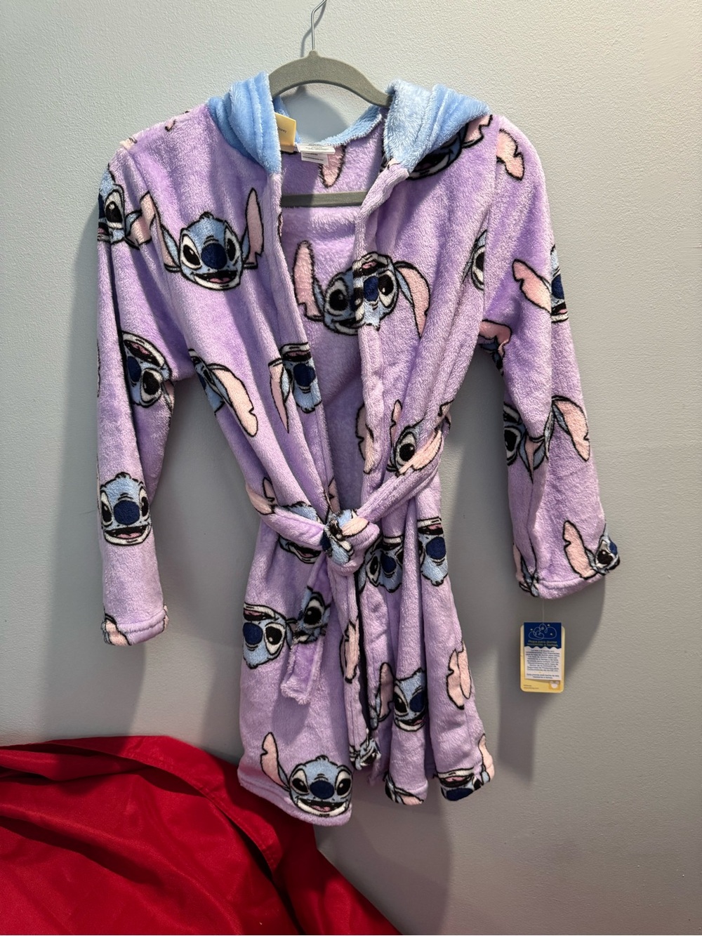 Girls' Lavender Stitch Hooded Fleece Robe 10/13 New Makes great Gift